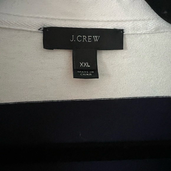 J. Crew Navy and White Striped Rugby Shirt - Picture 3 of 3